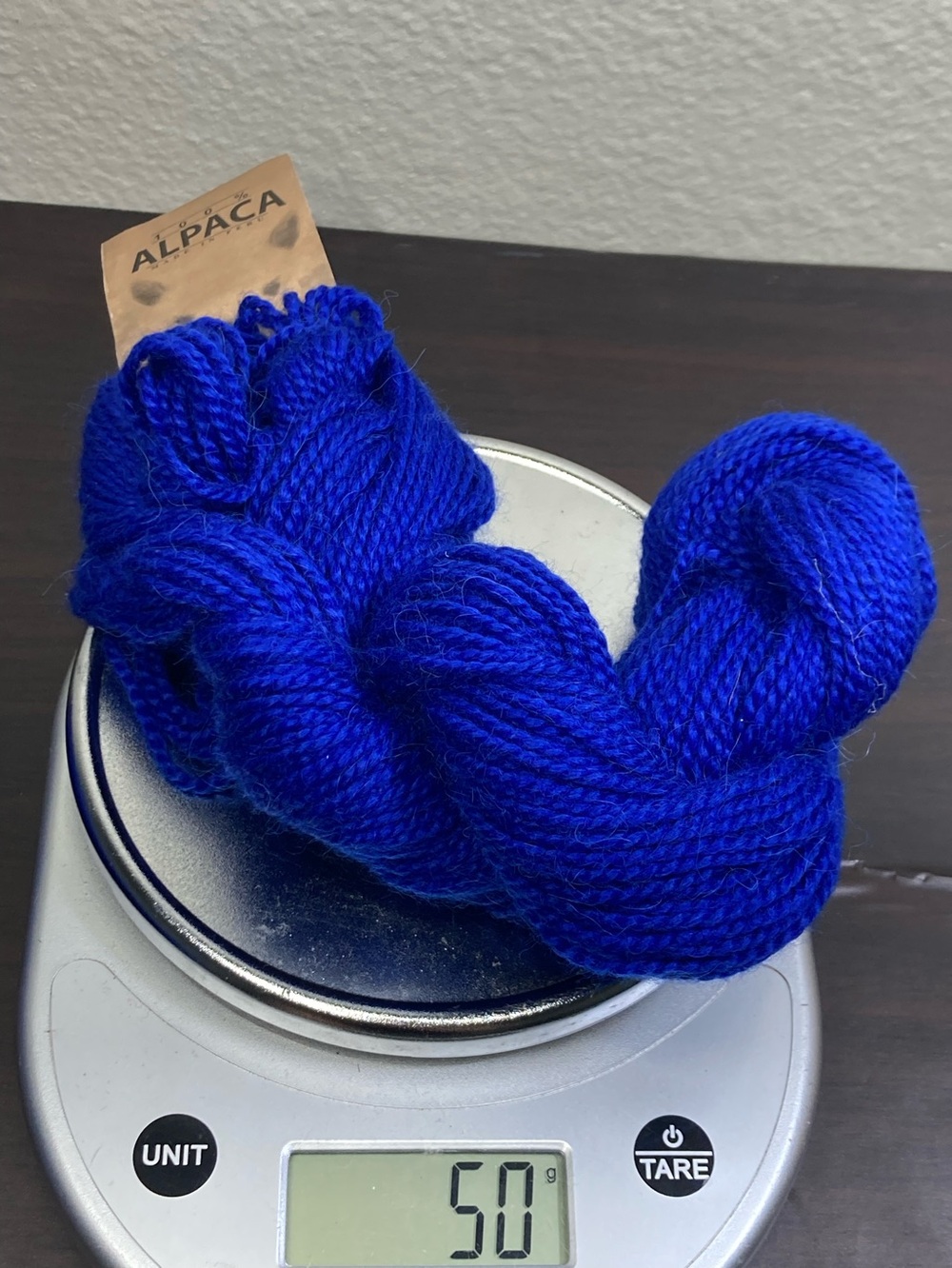 🐶 🐱 NEW 198 g / 6.98 oz Alpaca Blend Men's Socks & Underwear Yarn - Royal Blue - Picture 5 of 8